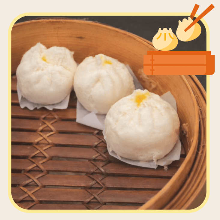 Assorted dim sum served at Petite Dumpling